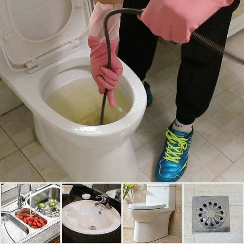 Arenzza electric drain dredging spring with flexible cable and easy-to-operate design for unclogging household drains.