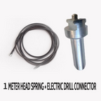 Arenzza electric drain dredging spring with flexible cable for unclogging toilets and drains, easy to operate in household kitchen.