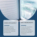 Arenzza refrigerator defrosting deicing agent container for efficient, convenient kitchen houseware and appliance maintenance.