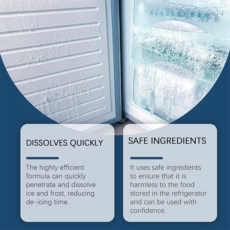 Arenzza refrigerator defrosting deicing agent container for efficient, convenient kitchen houseware and appliance maintenance.
