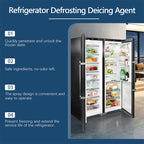 Arenzza refrigerator defrosting deicing agent in a household kitchen setting, ready for efficient freezer maintenance.