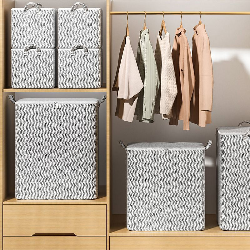 Arenzza extra-large storage organizer box with lid, versatile for clothes, blankets, and bedding, in a houseware and kitchen setting.
