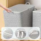 Arenzza extra-large storage organizer box with lid, versatile for clothes, blankets, and bedding in a houseware and kitchen setting.