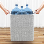 Arenzza extra-large storage organizer box with lid, holding clothes, blankets, and bedding in a home storage setting.