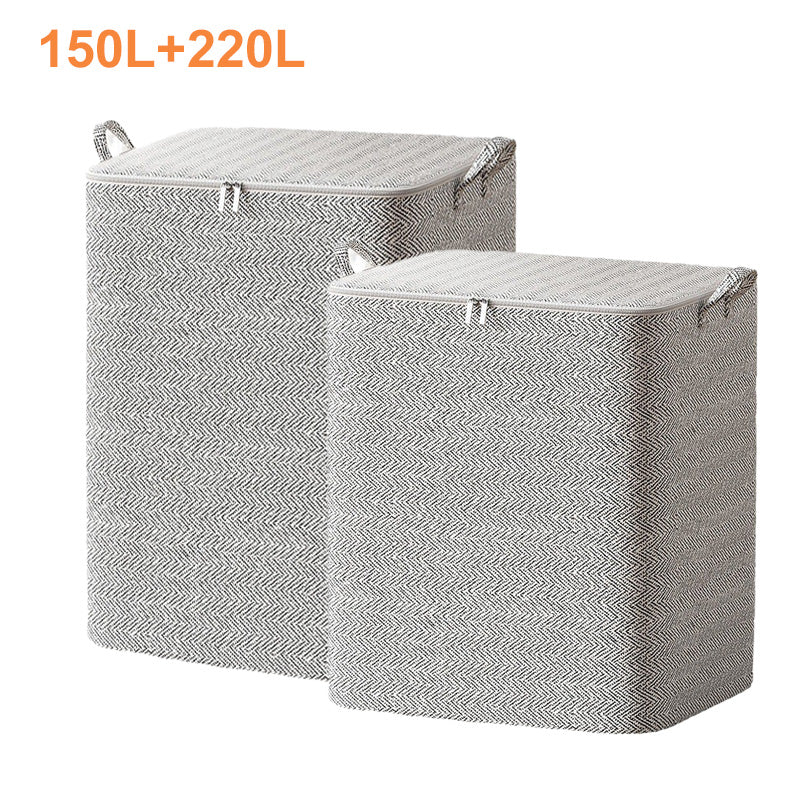 Arenzza extra-large storage organizer box with lid, versatile for clothes, blankets, and bedding in a houseware and kitchen setting.