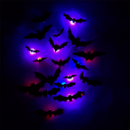 Arenzza Halloween 3D Bat LED wall light decor for houseware and kitchen, featuring a spooky bat design for festive wall decoration