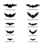 Arenzza Halloween 3D Bat LED wall light decor for houseware and kitchen, shaped like a spooky bat for festive wall decoration.