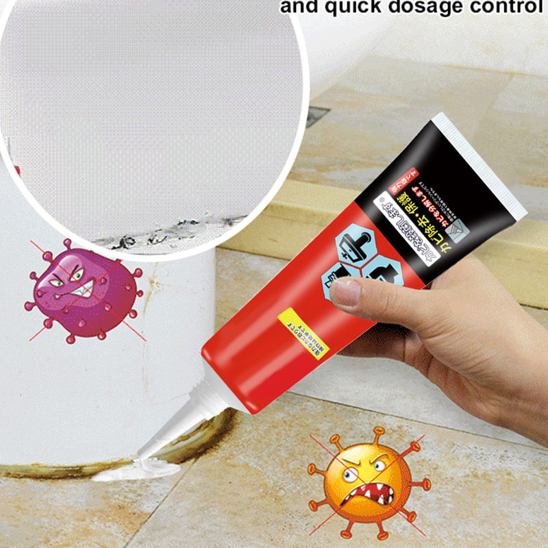Arenzza All-Purpose Mold and Mildew Remover Gel shown on a kitchen surface, ready to clean mold and mildew from household areas.