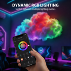 Arenzza USB-powered thundercloud LED light decor for houseware and kitchen, featuring a cloud-shaped LED illuminated display.