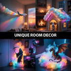 Aarenza DIY USB-powered thundercloud LED light decor for houseware and kitchen, featuring a cloud-shaped LED light with USB connection.