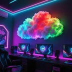 Aarenza USB-powered thundercloud LED light decor for houseware and kitchen, featuring a cloud-shaped LED illuminated design.