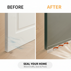 Arenzza self-adhesive weather stripping for windows and doors, wind-proof and insulating, shown applied to a house window.
