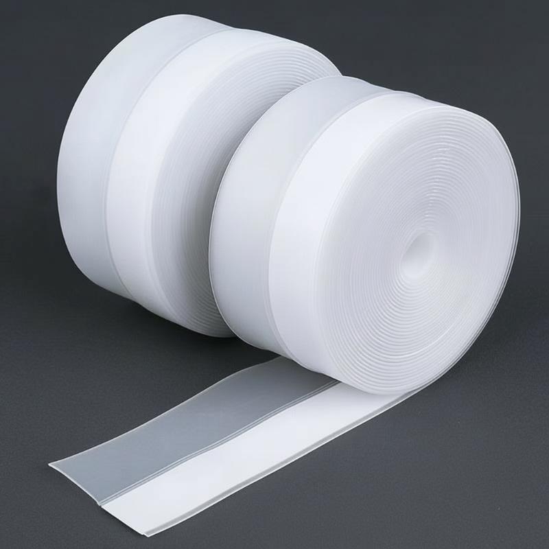 Arenzza self-adhesive weather stripping for windows and doors, wind-proof and insulating, shown applied around a house window frame.