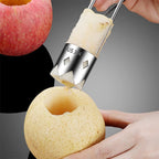 Arenzza Universal Stainless Steel Fruit Core Remover for kitchen, showing the tool designed to efficiently remove core from fruits.