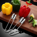 Arenzza stainless steel fruit core remover tool for kitchen, designed to easily remove core from apples and other fruits.