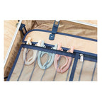 A foldable portable travel hanger from Arenzza, made of lightweight houseware material, ideal for travel and home organization.