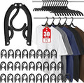 Arenzza foldable portable travel hanger in black, compact design for houseware and kitchen use, ideal for travel and storage.