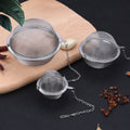Arenzza 304 stainless steel spice and tea filters, set of 3, with fine mesh for kitchen tea and spice brewing.