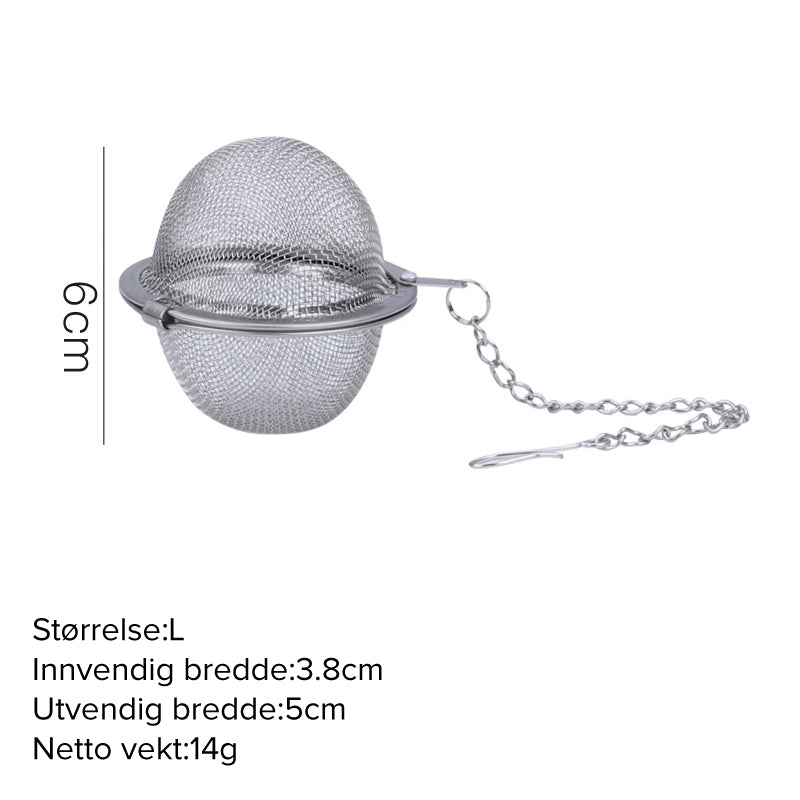 Set of three Arenzza 304 stainless steel spice and tea filters, circular mesh kitchen houseware for brewing and straining.