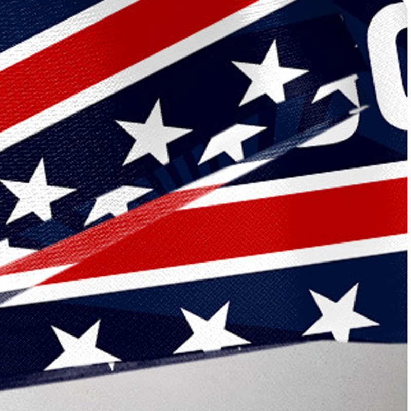Arenzza 250th Anniversary USA fan flag featuring red, white, and blue stars and stripes, ideal for houseware and kitchen decor.