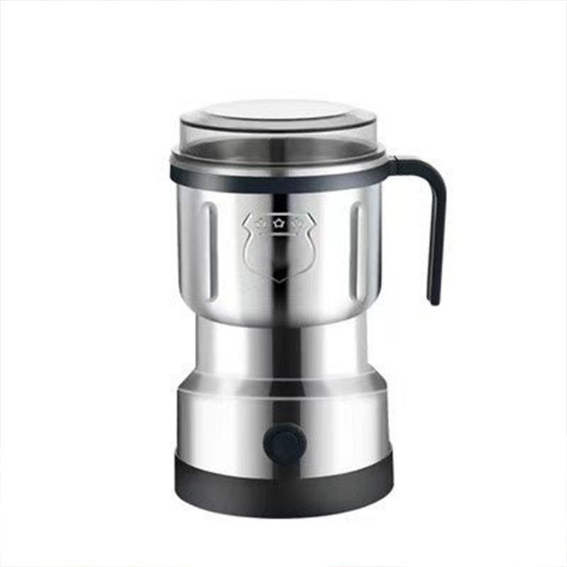 Arenzza electric grinder for coffee, spices, and herbs, featuring a compact design with stainless steel blades and a transparent lid.