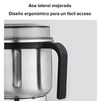 Arenzza electric grinder for coffee, spices, and herbs with a sleek black design on a kitchen countertop.