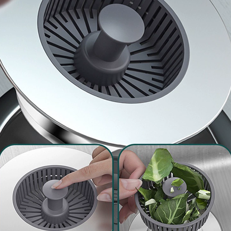 Arenzza pop-up sink drain stopper with strainer for kitchen sinks, featuring a sleek design and easy installation.
