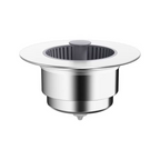Arenzza pop-up sink drain stopper with strainer for kitchen or bathroom sinks, featuring a sleek, functional design.