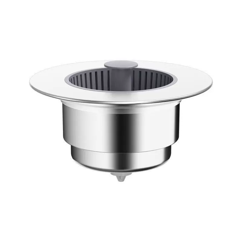 Arenzza pop-up sink drain stopper with strainer for kitchen or bathroom sinks, featuring a sleek, functional design.