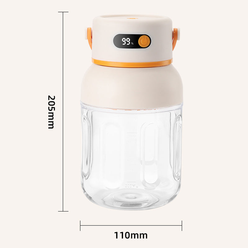 Aarenza portable personal blender for shakes and smoothies, compact kitchen appliance with blending jar and lid.