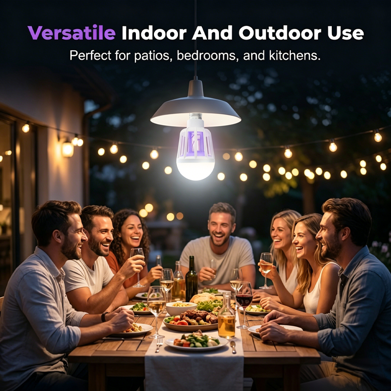 Arenzza 2-in-1 LED mosquito killer lamp with a sleek white design, suitable for houseware and kitchen use.