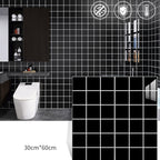 Arenzza moisture-proof ceramic tile wall sticker for kitchen or bathroom, featuring realistic imitation tile design.