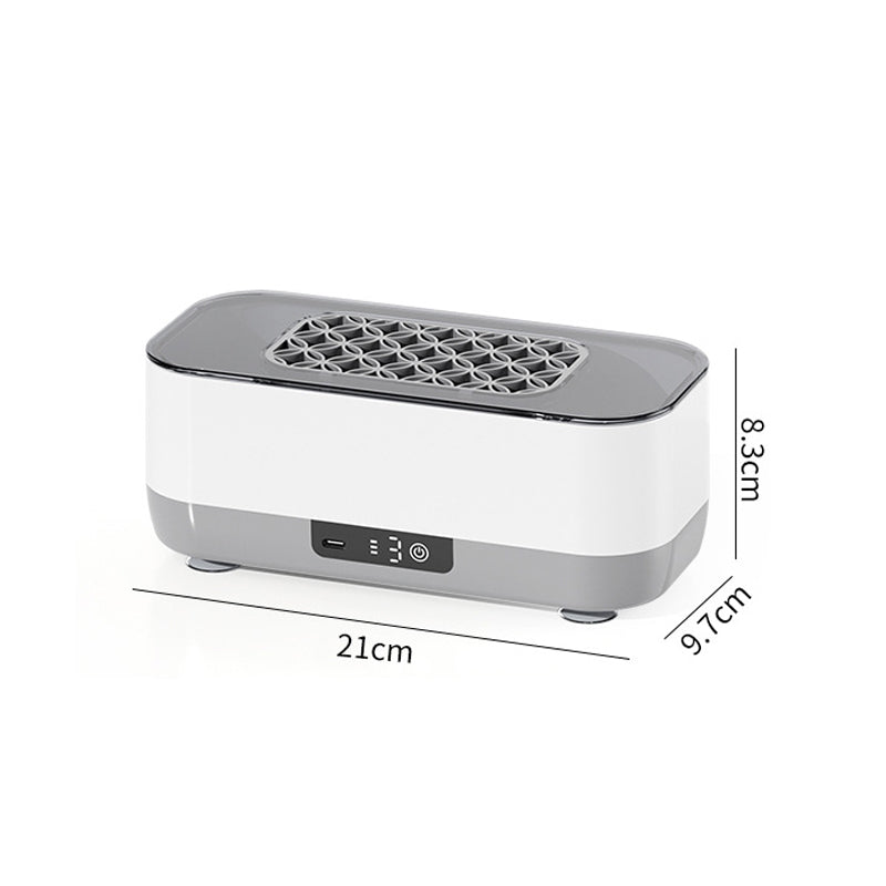 Arenzza portable multifunctional smart ultrasonic cleaner for houseware and kitchen, showing a sleek device with a digital display.