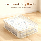 Arenzza see-through closet organizer storage bags for houseware and kitchen, featuring clear fabric and multiple compartments.