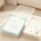 Arenzza see-through closet organizer storage bag for clothes and bedding, dust-proof and clear view, made of durable houseware material.