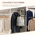 Arenzza foldable telescopic suction-cup hanger rack for kitchen and houseware, showing its adjustable design and suction cups.