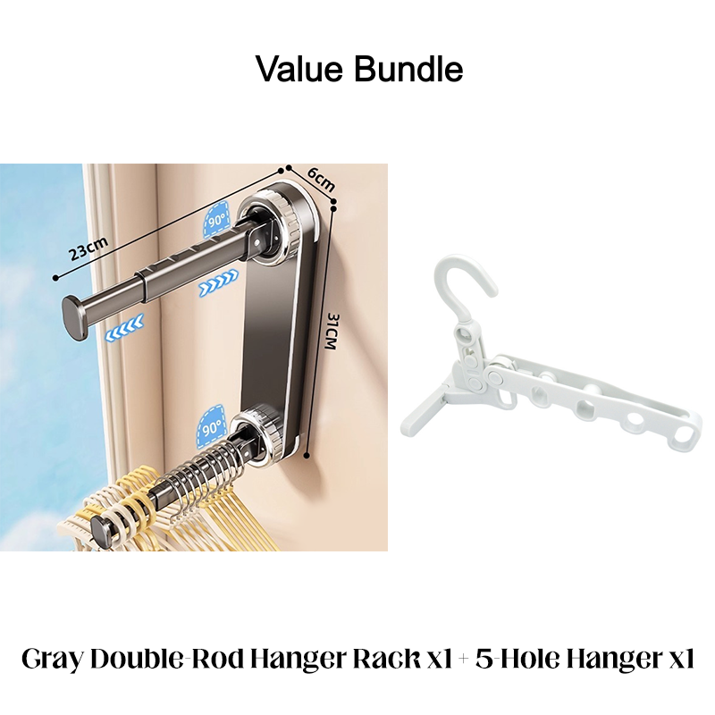 Arenzza foldable telescopic suction-cup hanger rack for kitchen or houseware use, featuring adjustable arms and secure suction cups.