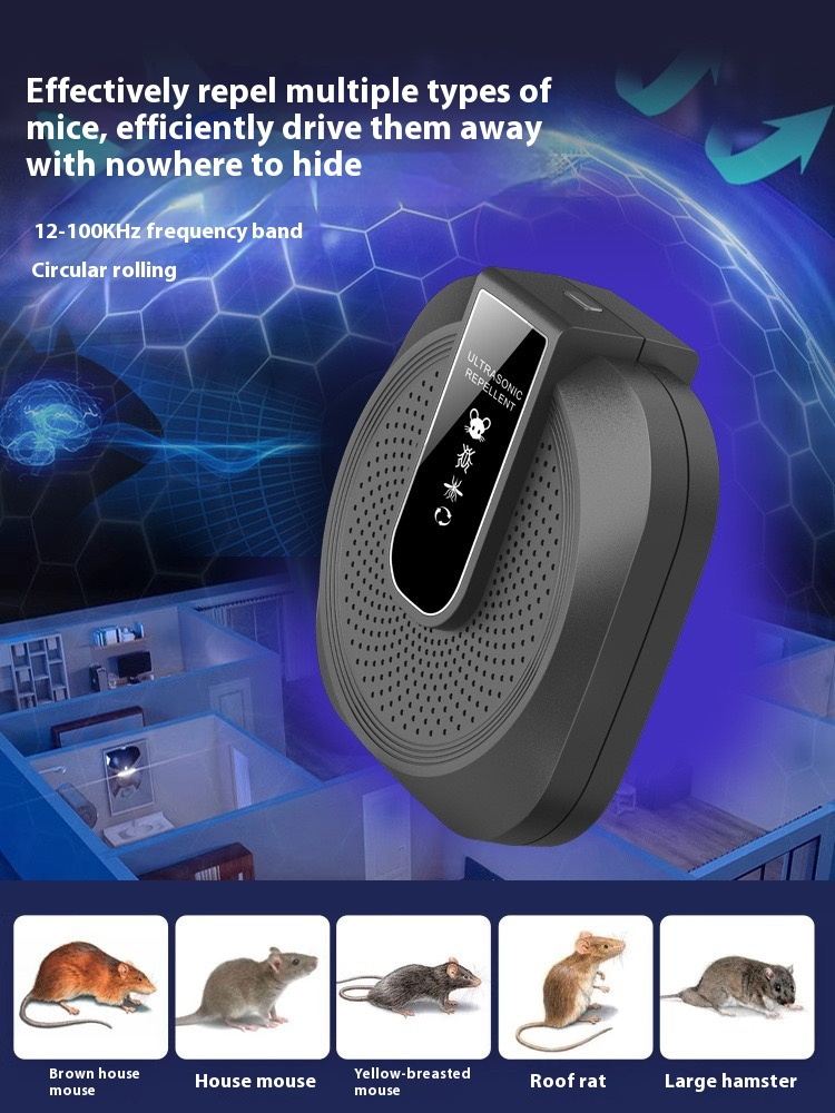 Arenzza ultrasonic anti-boating and rat repeller with 360° smart technology, designed for home use in houseware and kitchen settings.