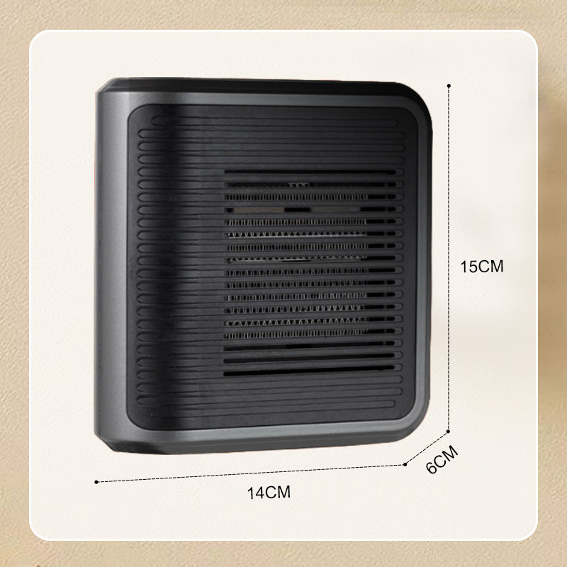 Arenzza 800W wall outlet space heater with adjustable thermostat and timer, designed for efficient indoor heating.
