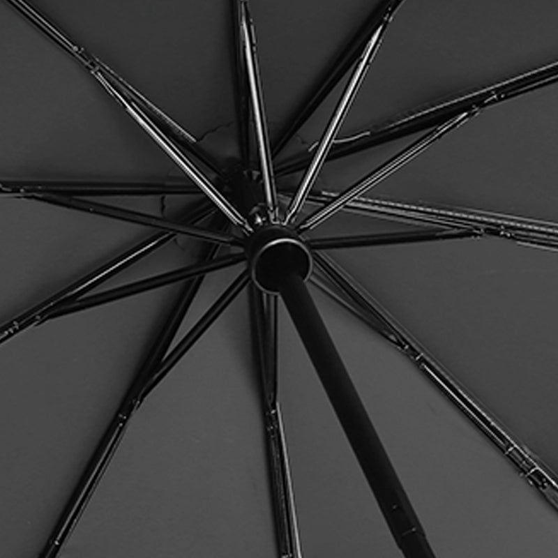 Aarenza folding sun umbrella for rain and sunshine, with a compact design, metal frame, and colorful fabric canopy, suitable for outdoor use.