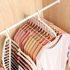 Arenzza multifunctional foldable clothes hanger with 11 holes, designed for versatile houseware and kitchen organization.