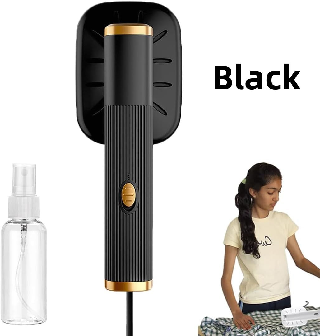 Arenzza portable mini USB handheld iron for quick fabric pressing, featuring a compact design ideal for home and travel use.