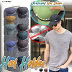 Arenzza hanging hat holder with multiple pockets, ideal for organizing hats and accessories in the house or kitchen.