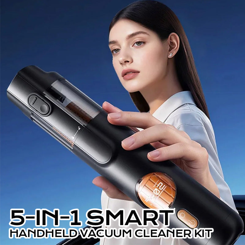 Arenzza 5-in-1 handheld vacuum cleaner kit with multiple attachments for home cleaning in a houseware and kitchen setting