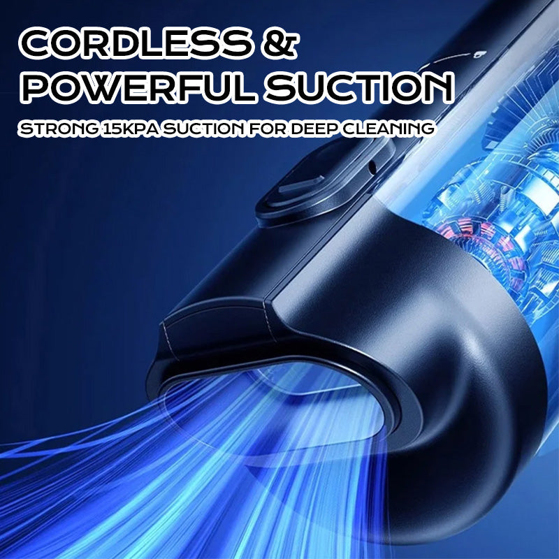 Arenzza 5-in-1 smart handheld vacuum cleaner kit for house and kitchen cleaning, with various attachments and ergonomic design.