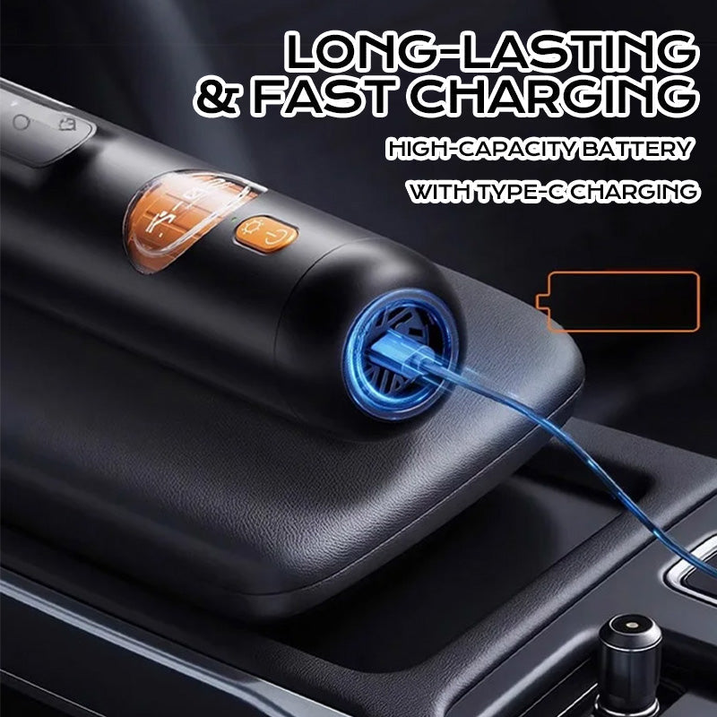 Arenzza 5-in-1 smart handheld vacuum cleaner kit with multiple attachments for home cleaning, shown with accessories and compact design.