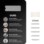 Arenzza 40x16-inch non-slip bathtub mat with suction cups, designed for safe, secure grip in the bathroom.