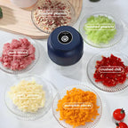Arenzza cordless mini electric garlic chopper with stainless steel blade, compact kitchen houseware for quick garlic mincing.