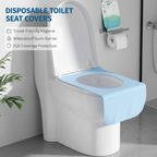 Aarenza disposable waterproof toilet seat covers pack for hygienic bathroom use, featuring a clean, sealed design.