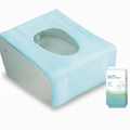 Aarenza waterproof disposable toilet seat covers pack, houseware and kitchen product, in a sealed package with multiple covers visible.
